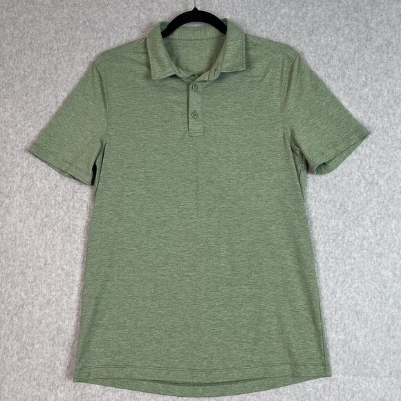 Lululemon Shirt Mens S Green Evolution Polo - Picture 1 of 6
